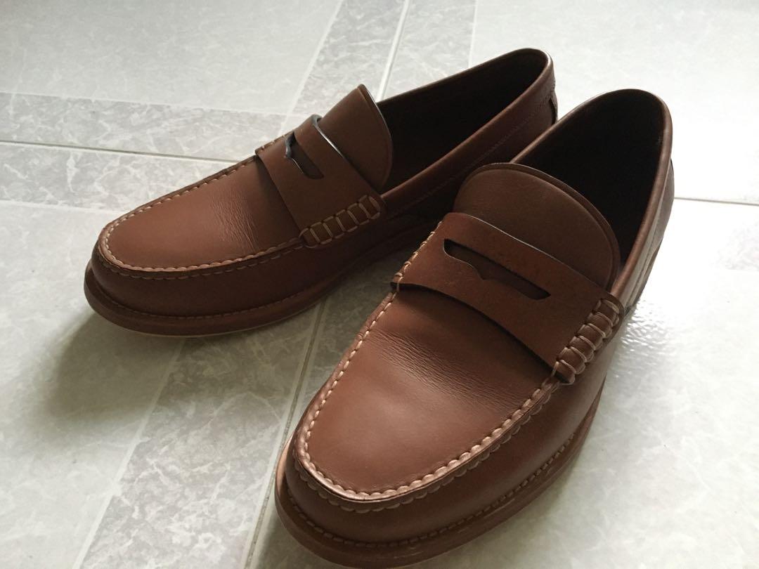 Men's coach top penny loafers