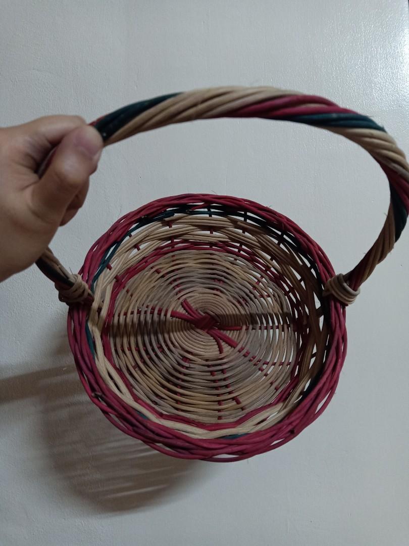 Colorful Ratten Basket Colorful rattan baskets, Furniture & Home Living, Home Improvement ...