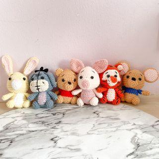 Crochet Pooh & Friends Dolls