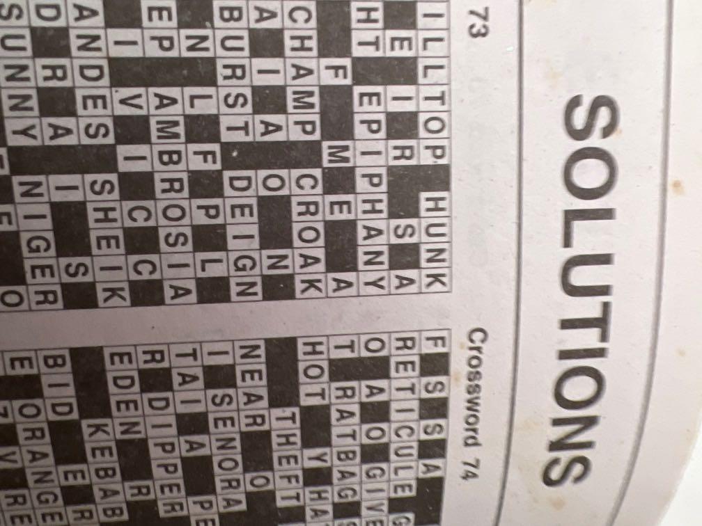 Crossword puzzles, Hobbies & Toys, Books & Magazines ...