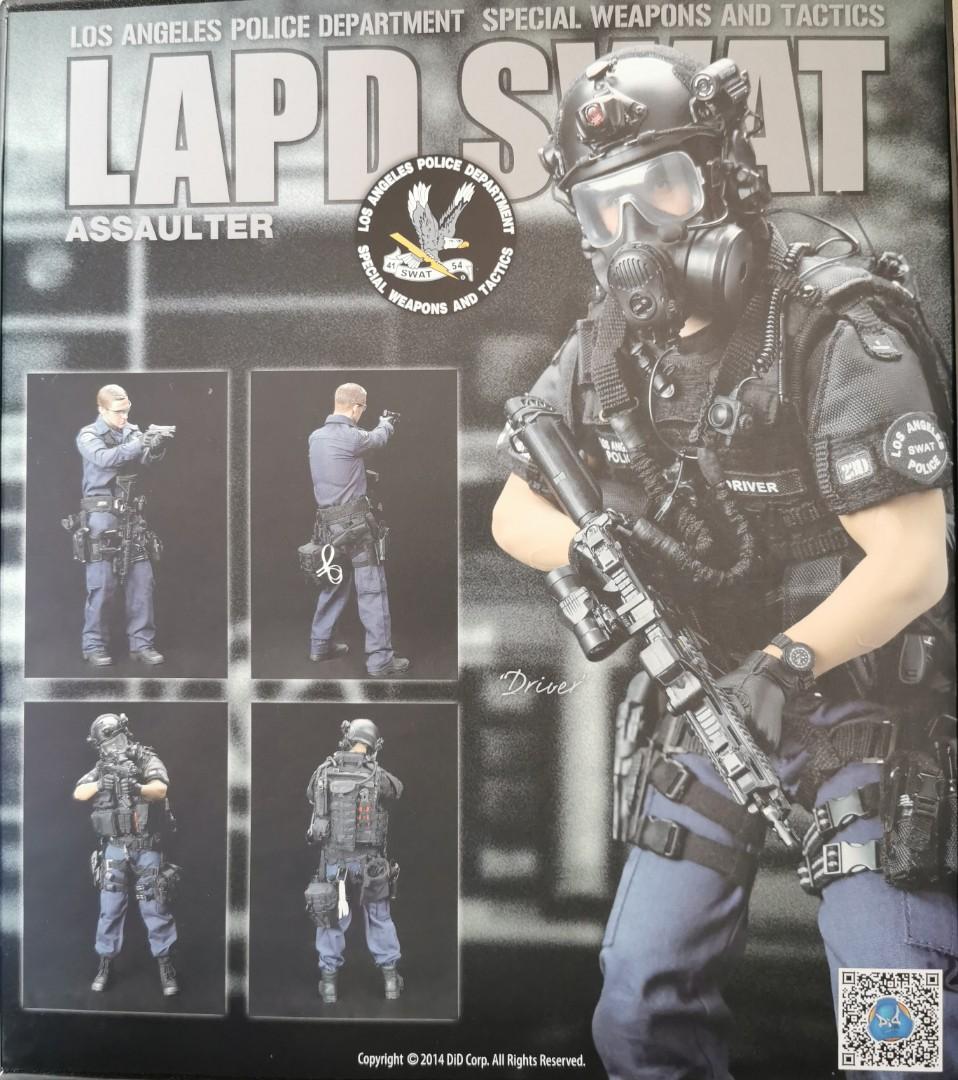 DID LAPD POLICE SWAT 1/6 ASSAULTER DRIVER ACTION FIGURE, 興趣及 