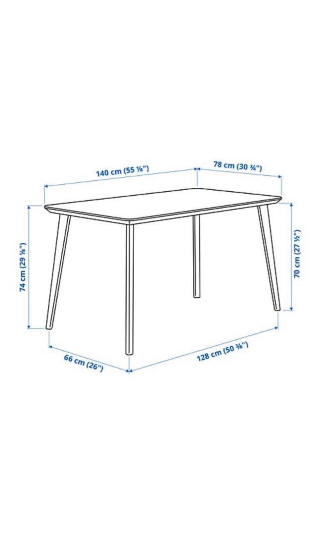 Ikea Dining Table & 4 Chair /Dining table set, Furniture & Home Living, Furniture, Chairs on