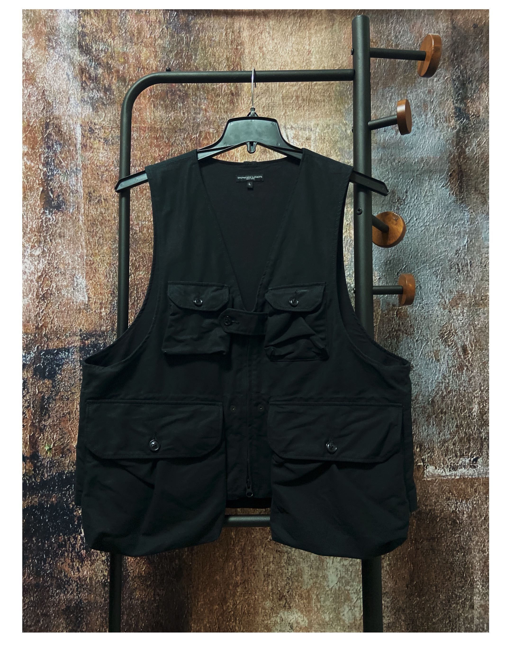 engineered garments game vest black