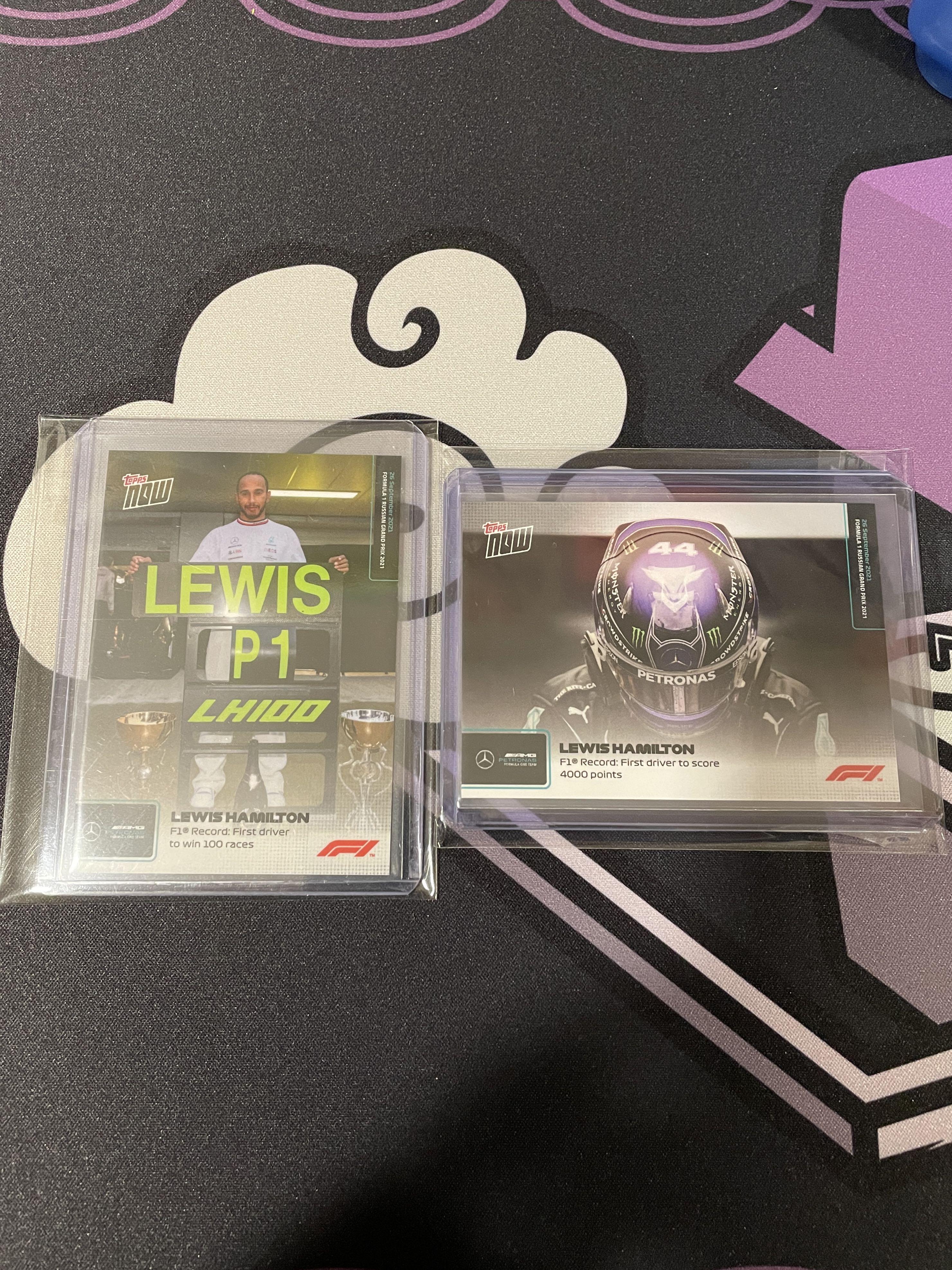 Topps Now F1 First Driver To Win 100 Races #55 Lewis Hamilton F1 Record 