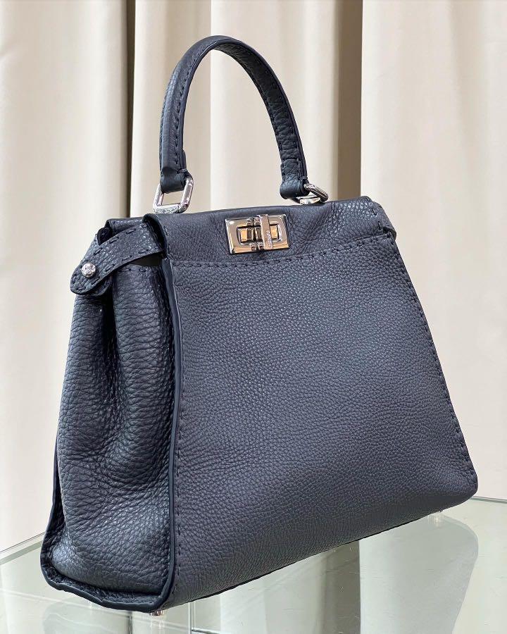 Fendi Dark Grey Selleria Peekaboo Medium, Luxury, Bags & Wallets on ...