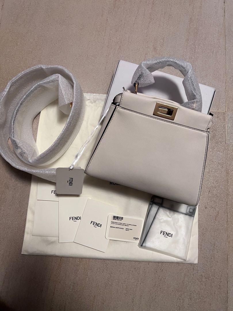 Fendi peekaboo mini white store