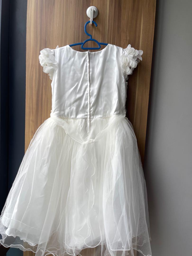 White lace flower girl dresses top