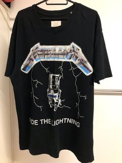 FOG Fear Of God Metallica Ride The Lightning Tee, Men's Fashion