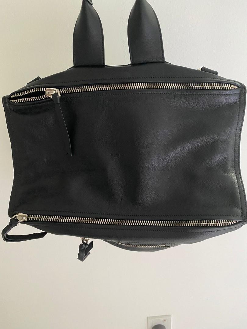 Givenchy 4G Pandora Messenger Bag in Leather with red sling