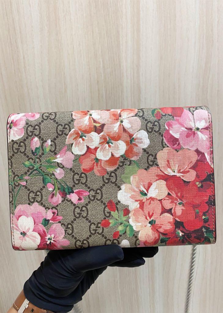 Gucci Dionysus Blooms Print Mini Chain Bag WOC
