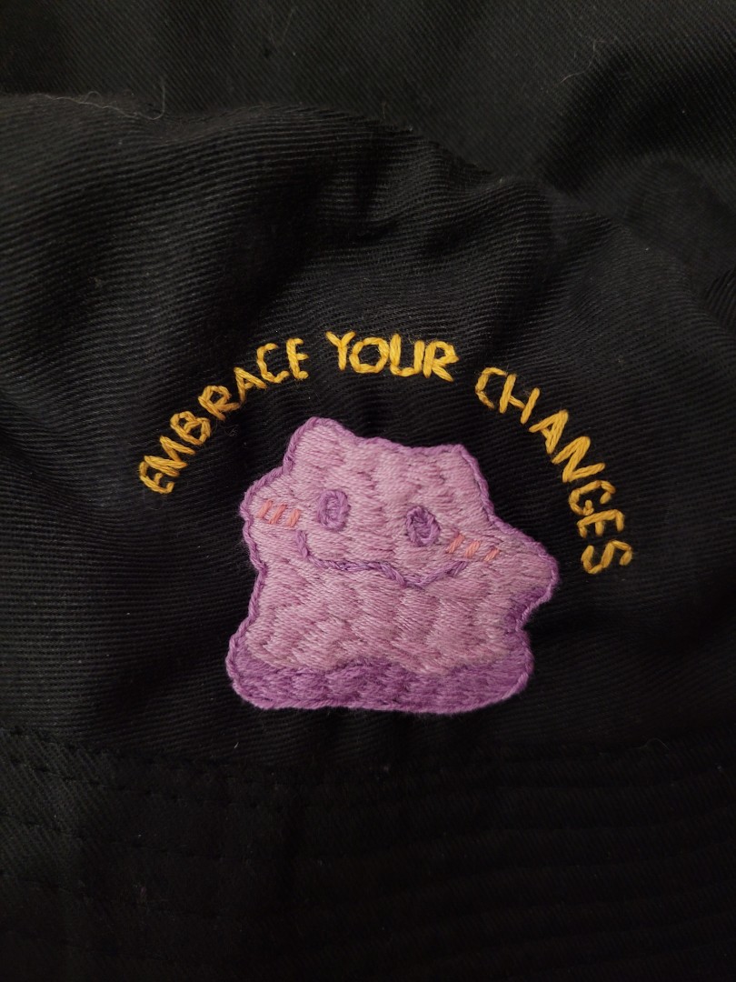 Hand Embroidered Bucket Hat (Ditto 