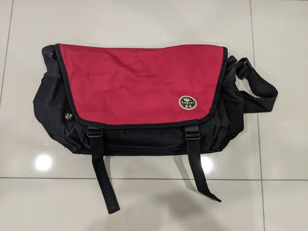 Hayrer red sling bag, Men's Fashion, Bags, Sling Bags on Carousell