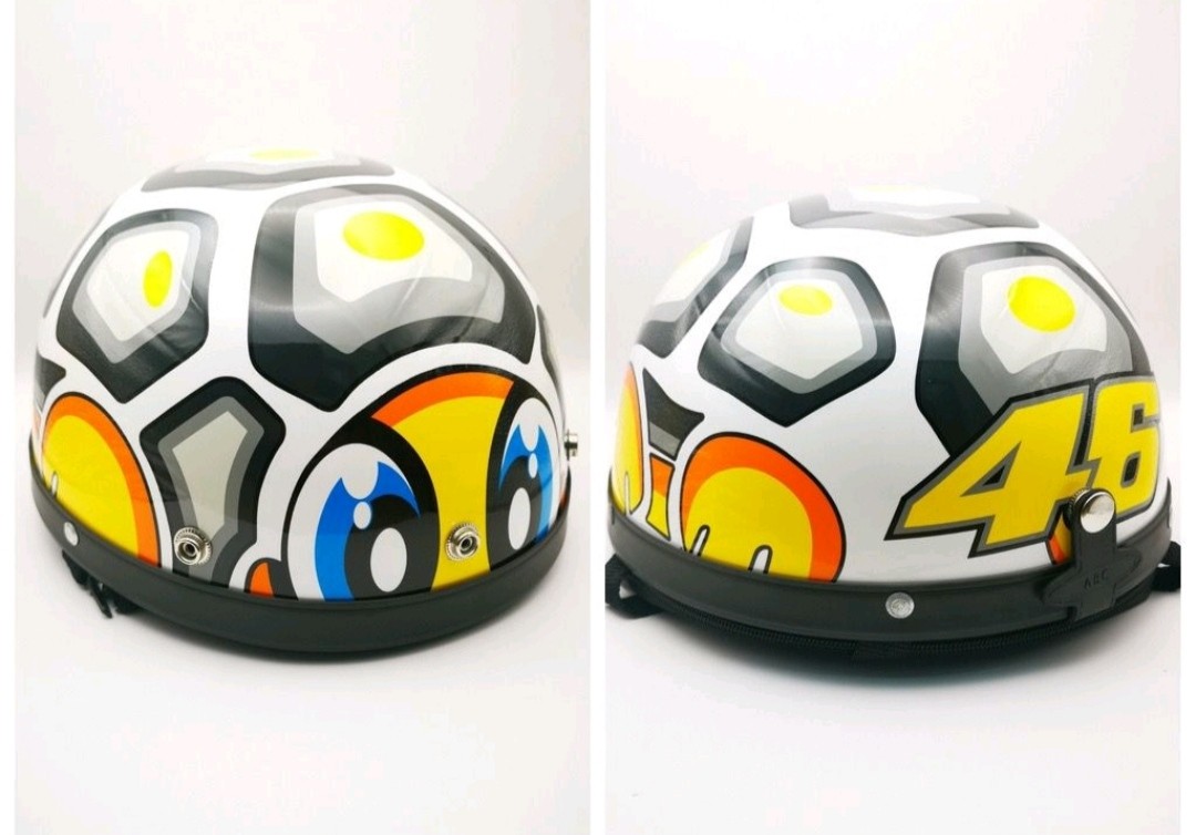 Helmet half cut steng kura kura, Motorbikes on Carousell