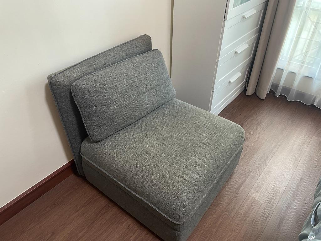 Two Piece Ikea Vallentuna Modular Sofa With Sleeper Bed And Storage Furniture Home Living Furniture Sofas On Carousell