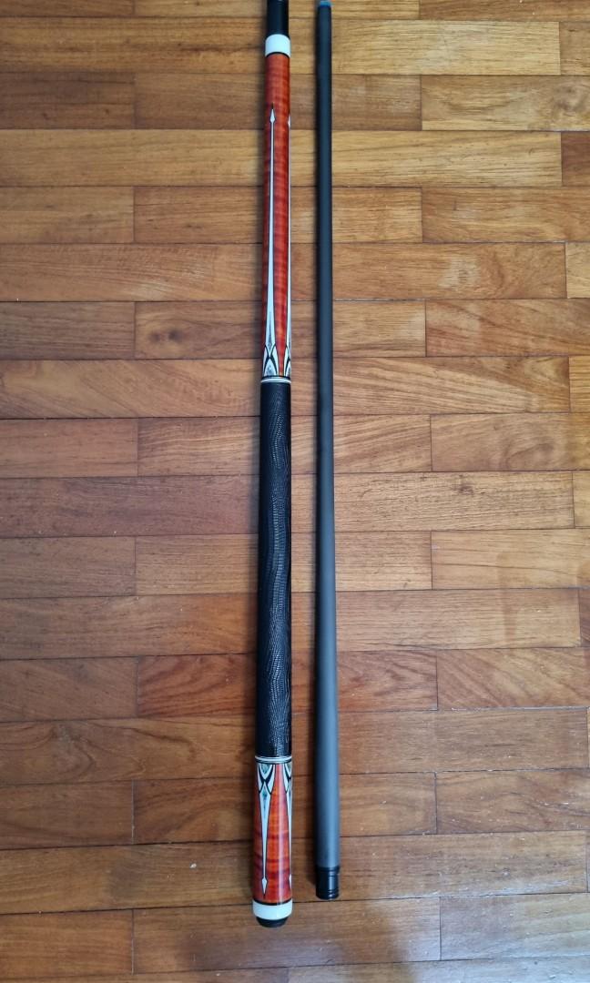 Jflowers Jf 19 Pool Cue With Carbon Fiber Shaft Sports Equipment Sports Games Billiards Bowling On Carousell