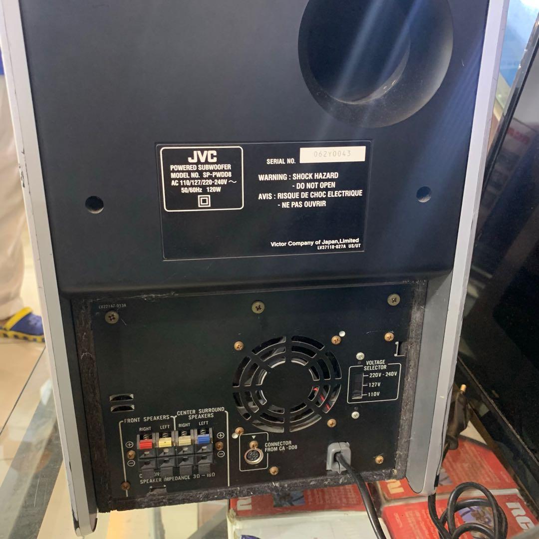 (DEFECT) JVC POWERED SUBWOOFER SPPWDD8, Electronics, Audio on Carousell