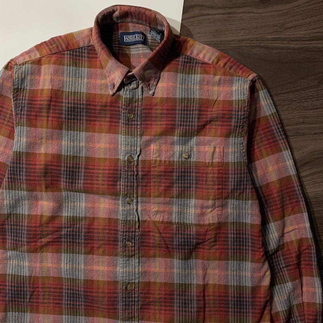 Kemeja Flannel Shirt Lands' End 
