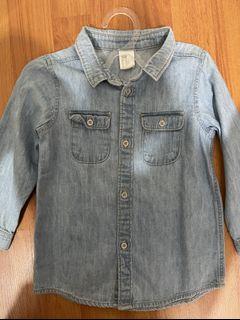 Kemeja Anak Jeans H&M  Size 1,5-2tahun
