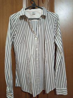 Kemeja Wanita Panjang Garis-garis