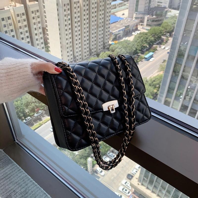 Korean Shoulder Bag Metal Chain Sling