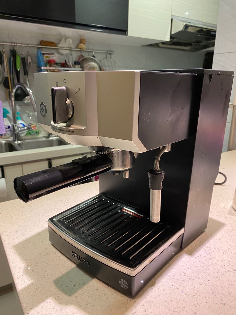 Krups XP5620 Coffee Machine 半自動咖啡機 90New, 家庭電器, 廚房電器, 咖啡機及咖啡壺 Carousell