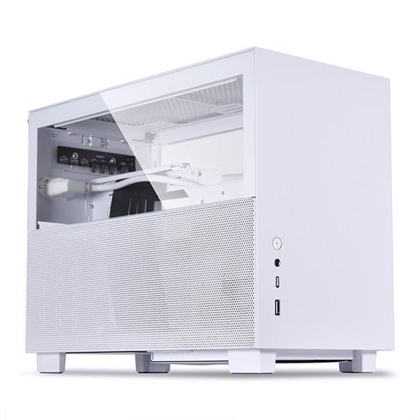 LIAN LI Q58 WHITE ITX CASE (3.0/4.0 GPU RISER AVAILABLE), Computers