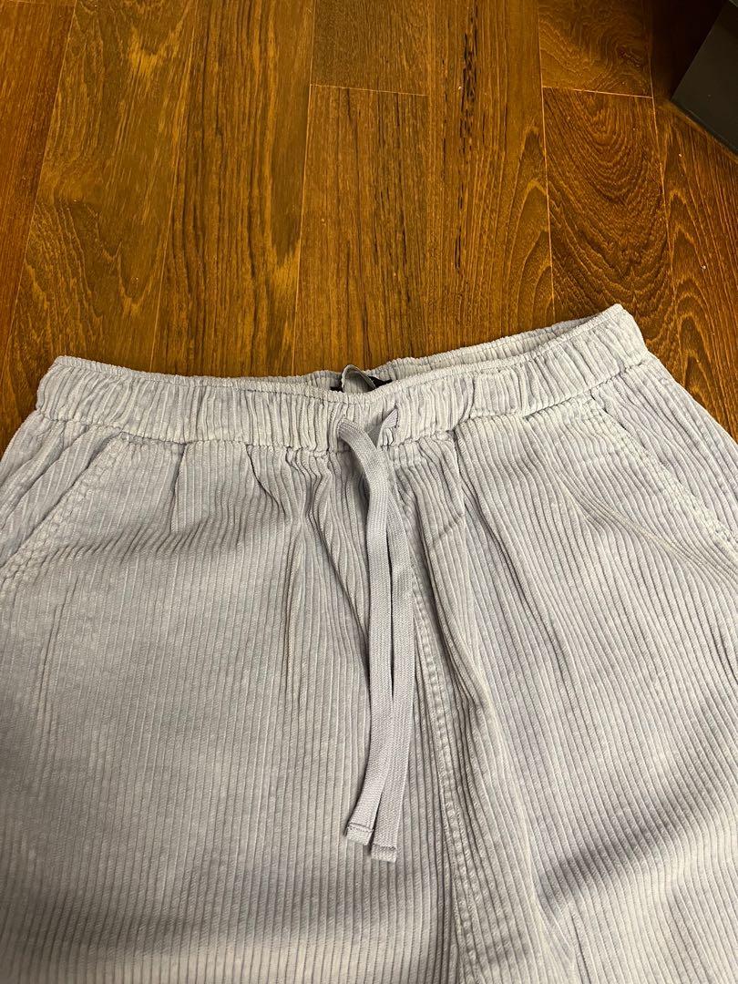 Light Blue Corduroy Pants, Men's Fashion, Bottoms, Trousers on Carousell