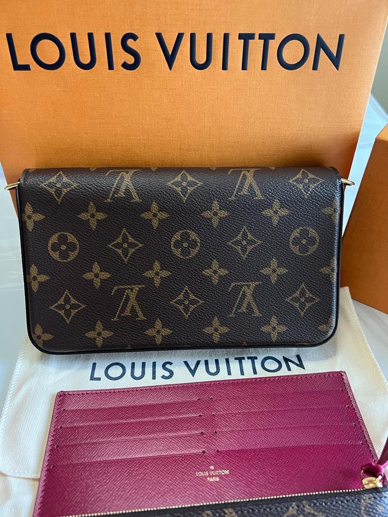 Louis Vuitton Felicie Pochette Monogram LV M61276, Luxury, Bags