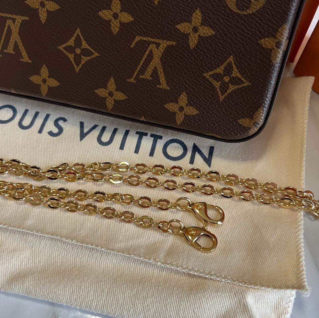 Louis Vuitton Monogram Felicie Chain Wallet Gm M61276