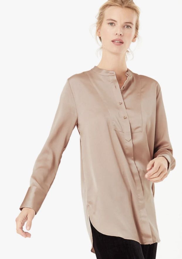 Marks \u0026 Spencer Satin tunic, Fesyen 
