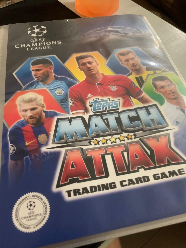 Match Attax 2016/2017 champions league binder with cards, Hobbies