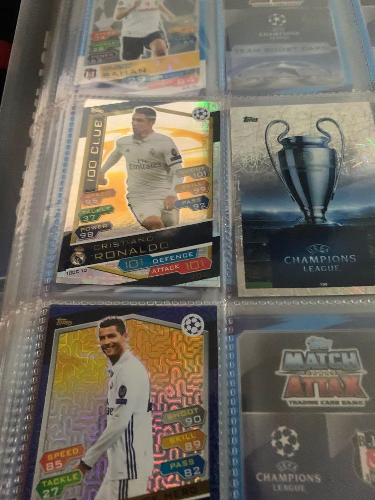 Match Attax 2016/2017 champions league binder with cards, Hobbies