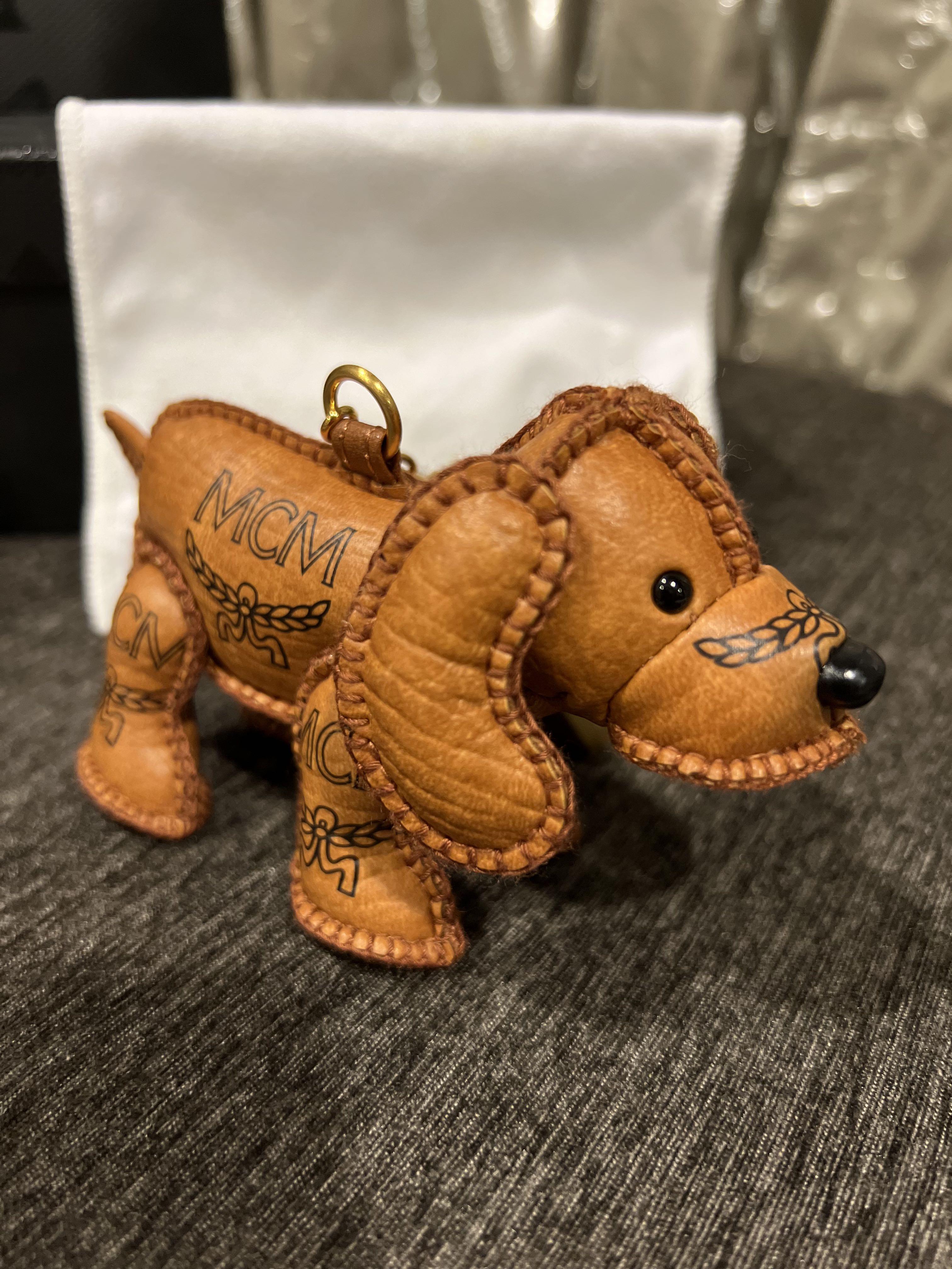 Mcm keychain dog cheap