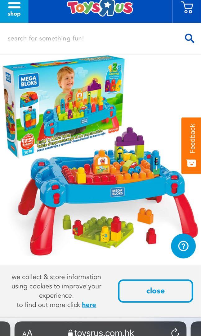Mega Bloks Build N Learn Table Classic