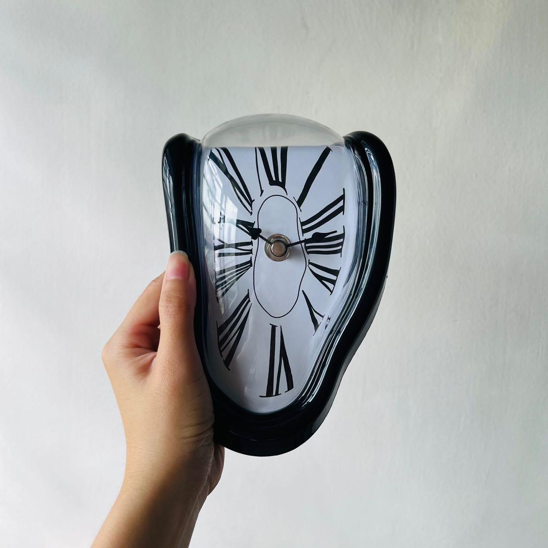 Meltedshaped Clock, Furniture & Home Living, Home Decor, Clocks on Carousell