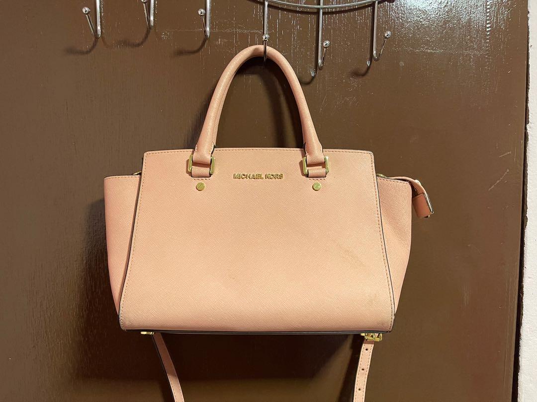 Michael Kors - Authenticated Selma Handbag - Leather Burgundy for Women, Very Good Condition