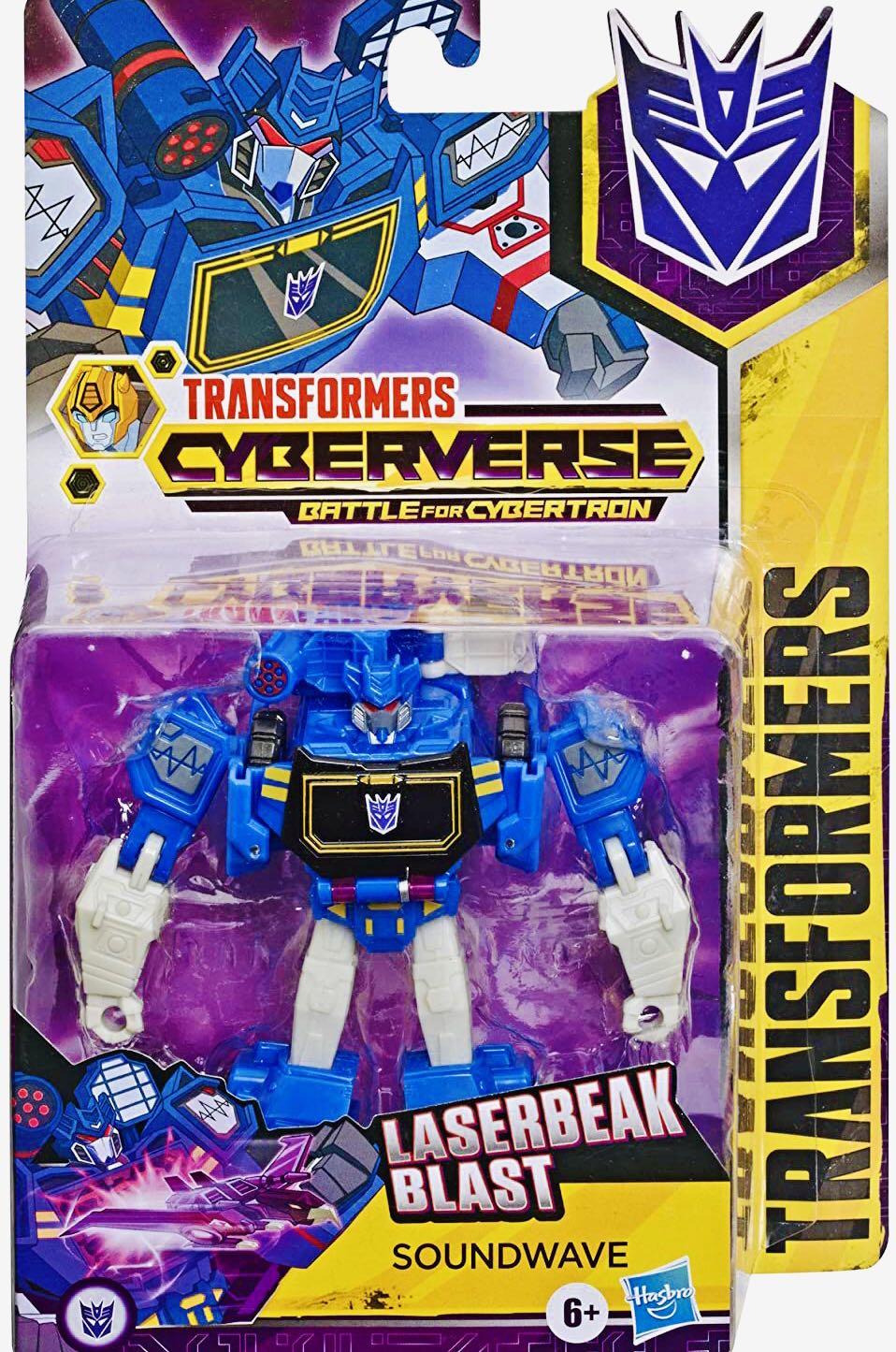 Transformers cyberverse top warrior class soundwave