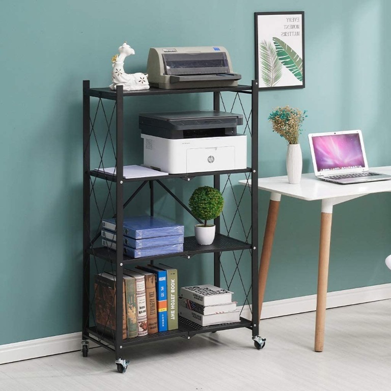 [iDS] Movable Rack Folding Kitchen Storage Rack Shoe Racks Display ...