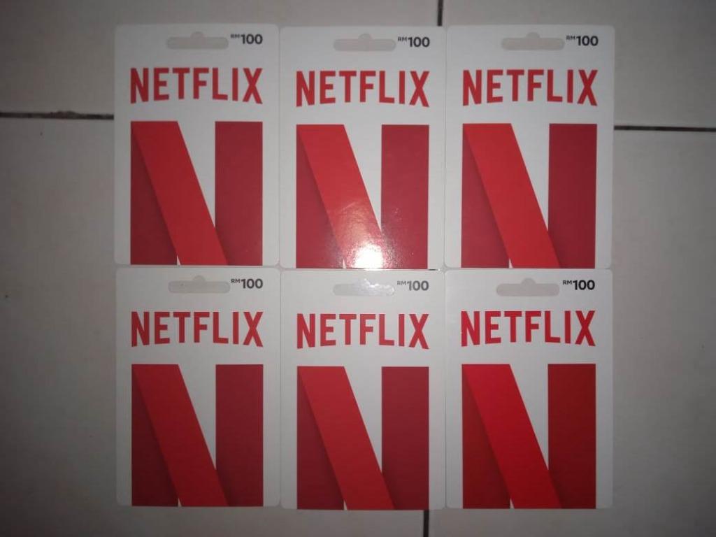 Netflix Gift Card RM100 x 6 (RM600) + Free Gift, Disney+ ...
