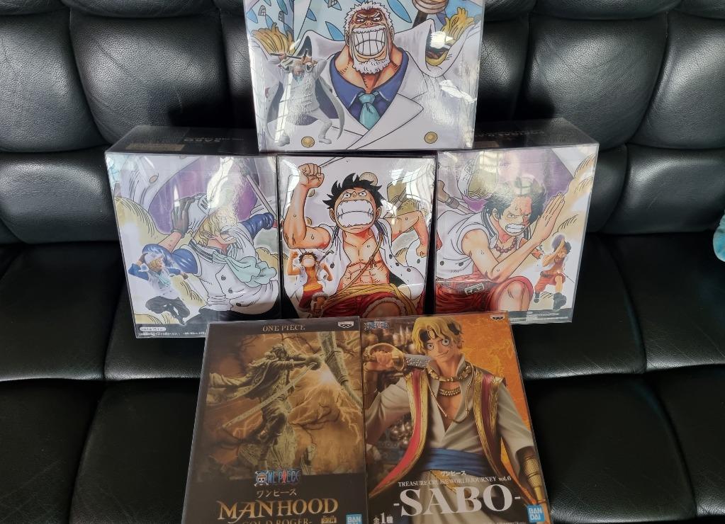 New Year Sales One Piece Figurine Set Garp, Luffy, Sabo, Ace, Hobbies