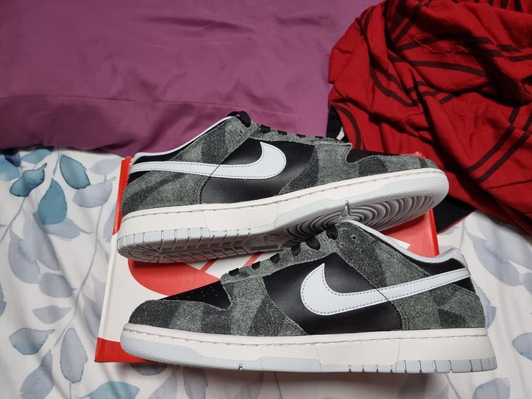 Nike dunk low PRM zebra US9 Black Pure Platinum Anthracite DH7913 001