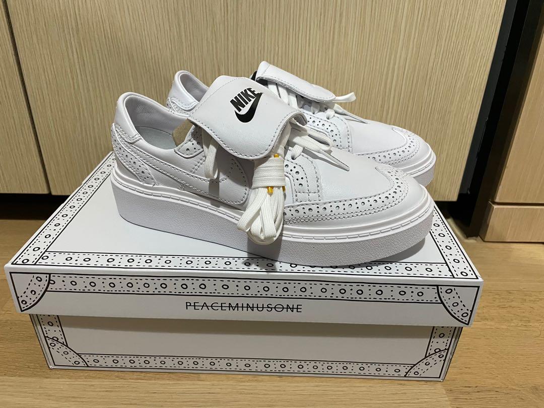 Nike Kwondo 1 G-Dragon GD Peaceminusone Triple White US4.5, 女裝