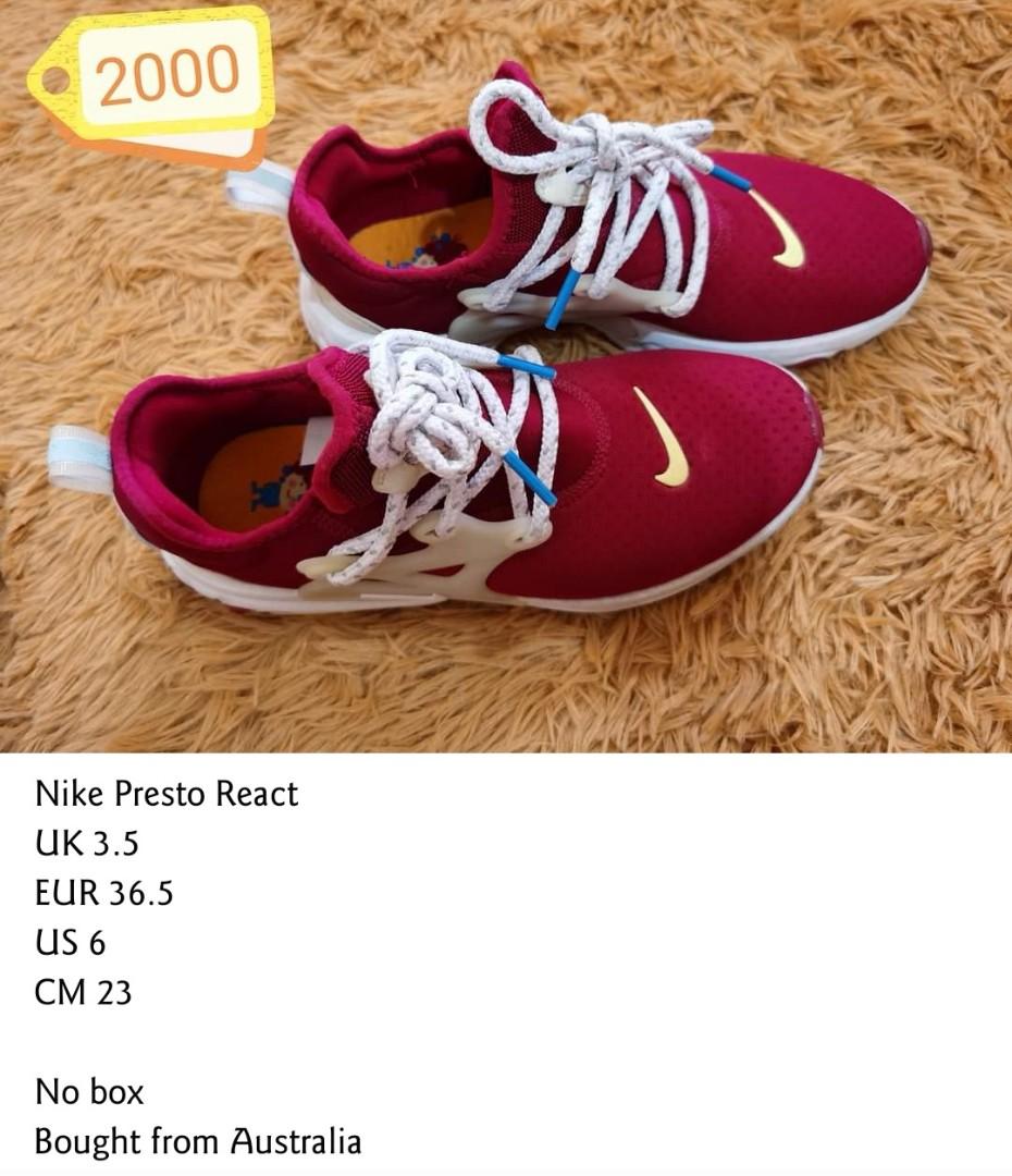 nike presto react uk