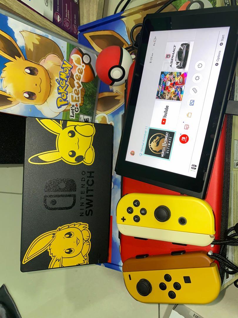 Nintendo Switch Pokemon Lets Go! Eevee Limited Edition Console, Video