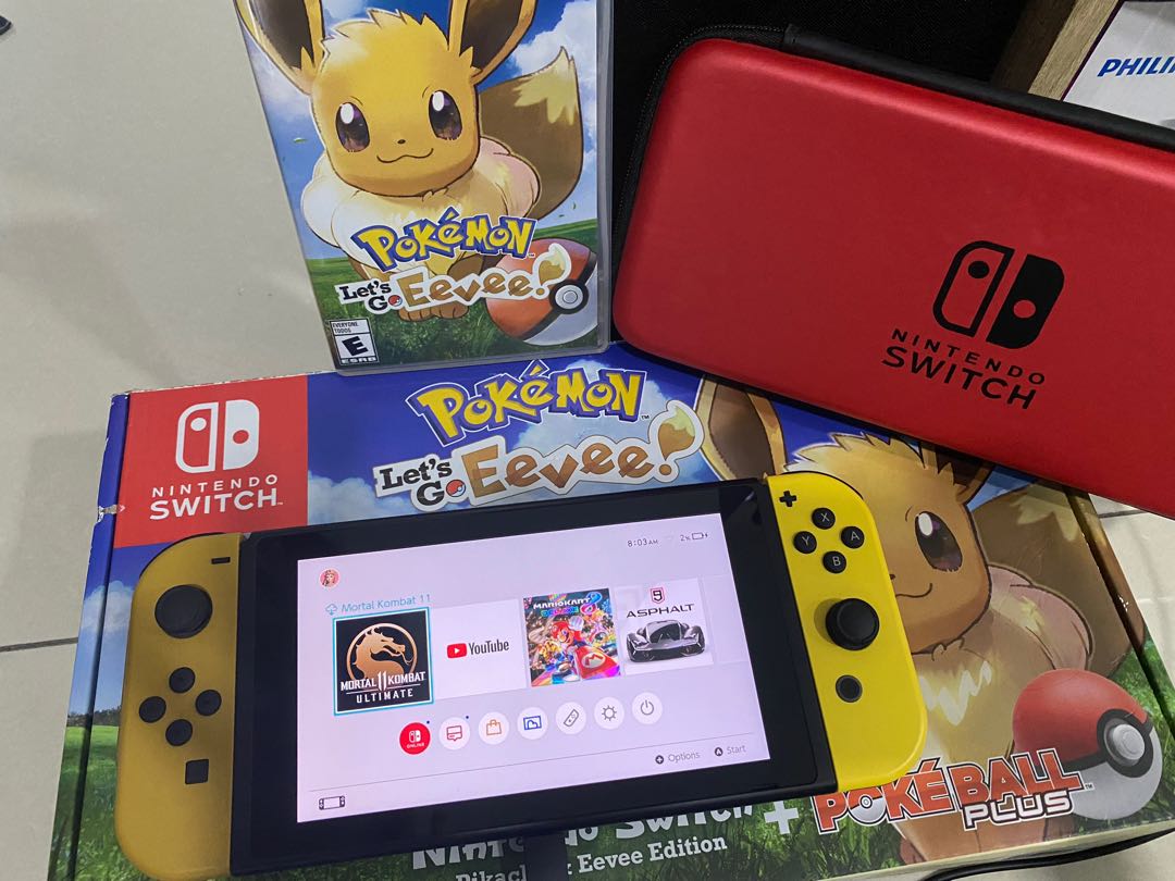 Nintendo Switch Pokemon Lets Go Eevee Limited Edition Console