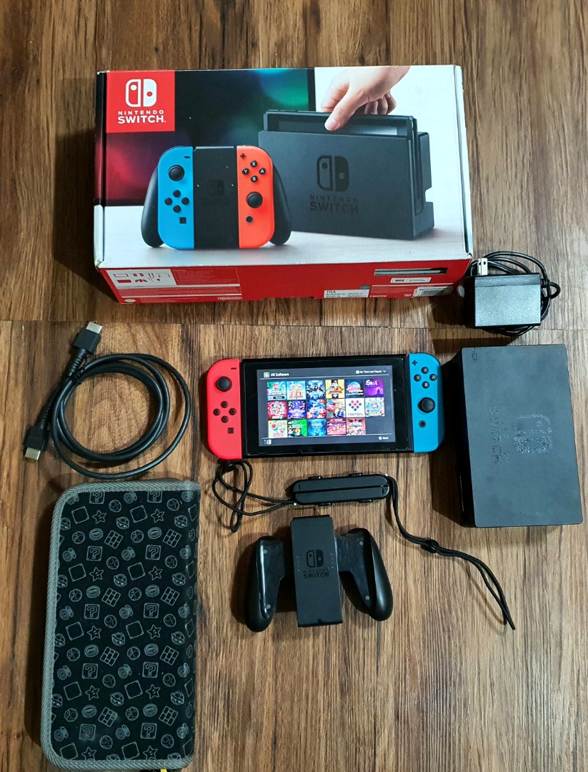 Nintendo switch Unpatched JB 128GB complete set, Video Gaming, Video