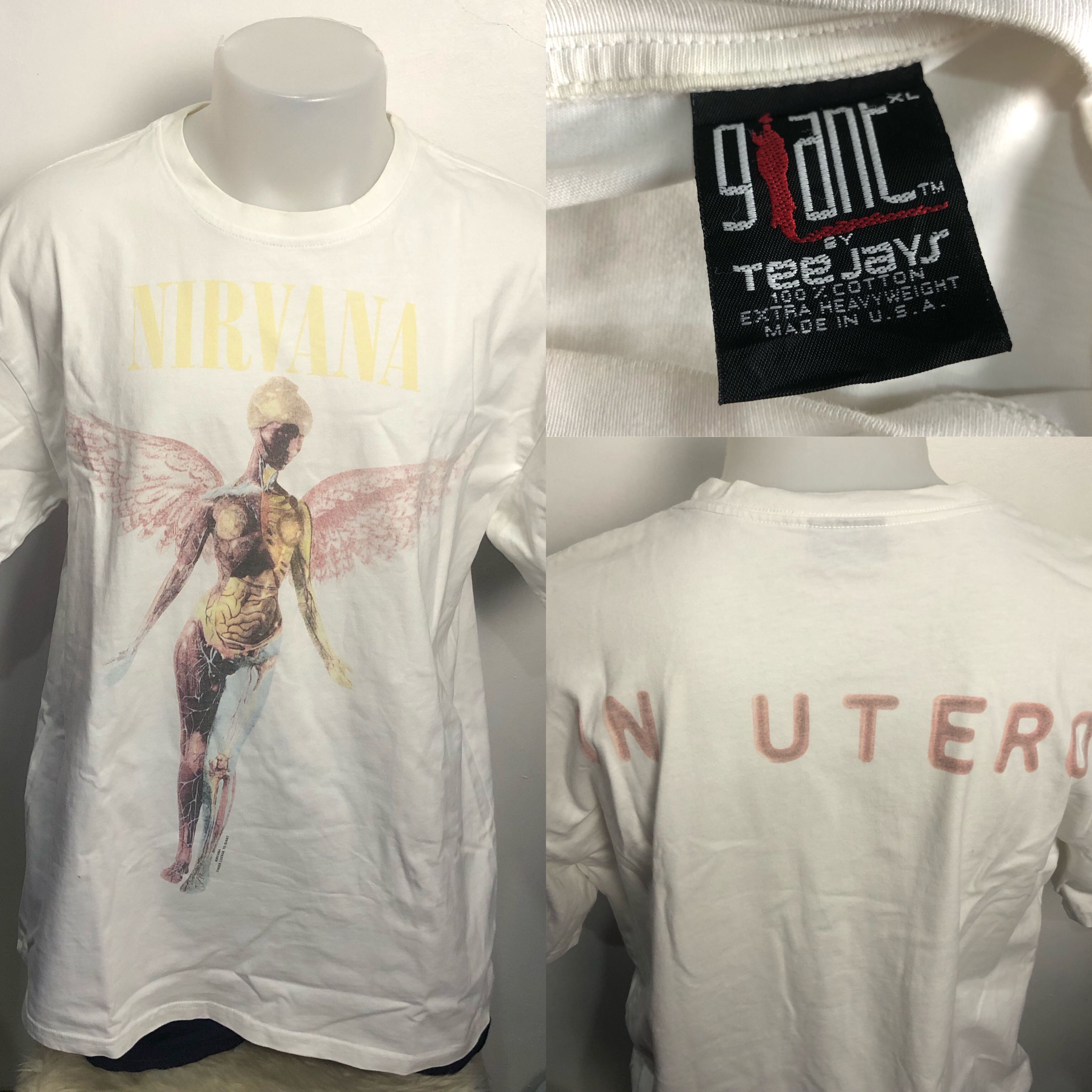 Nirvana In Utero Shirt Giant Tag, Men's 
