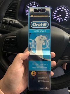 Oral b interspace 2 pack brush heads