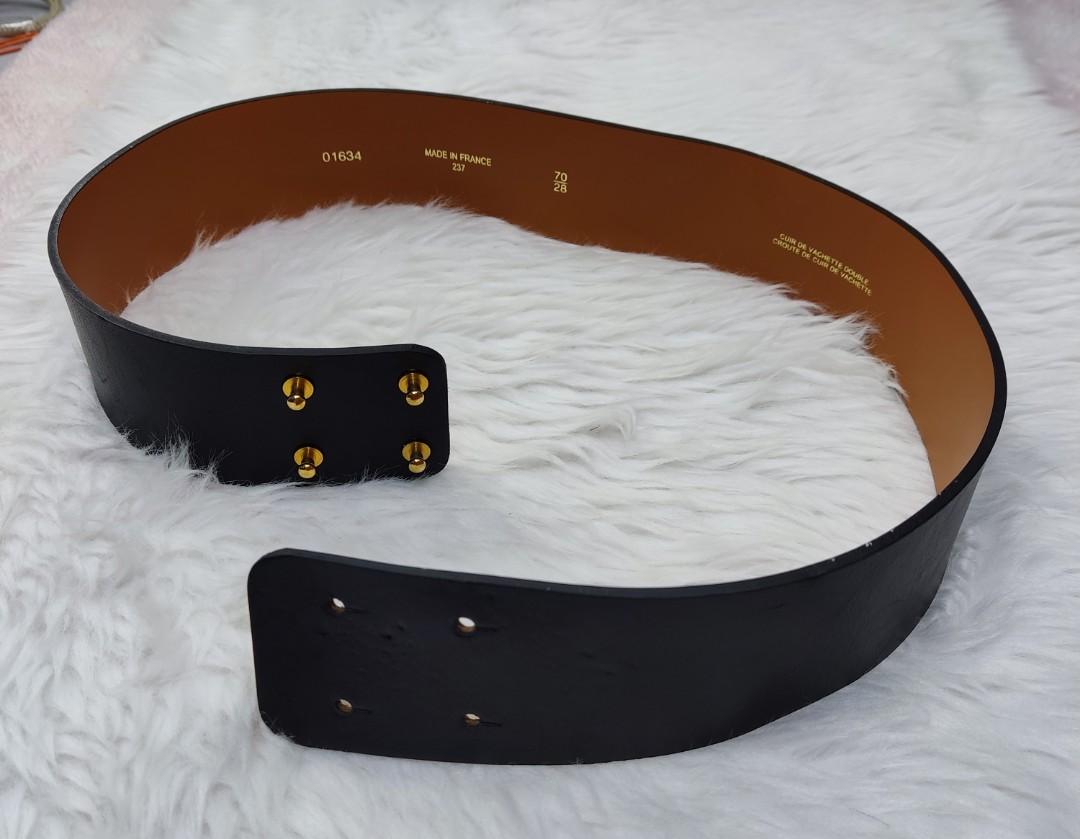 Croute de cuir belt top