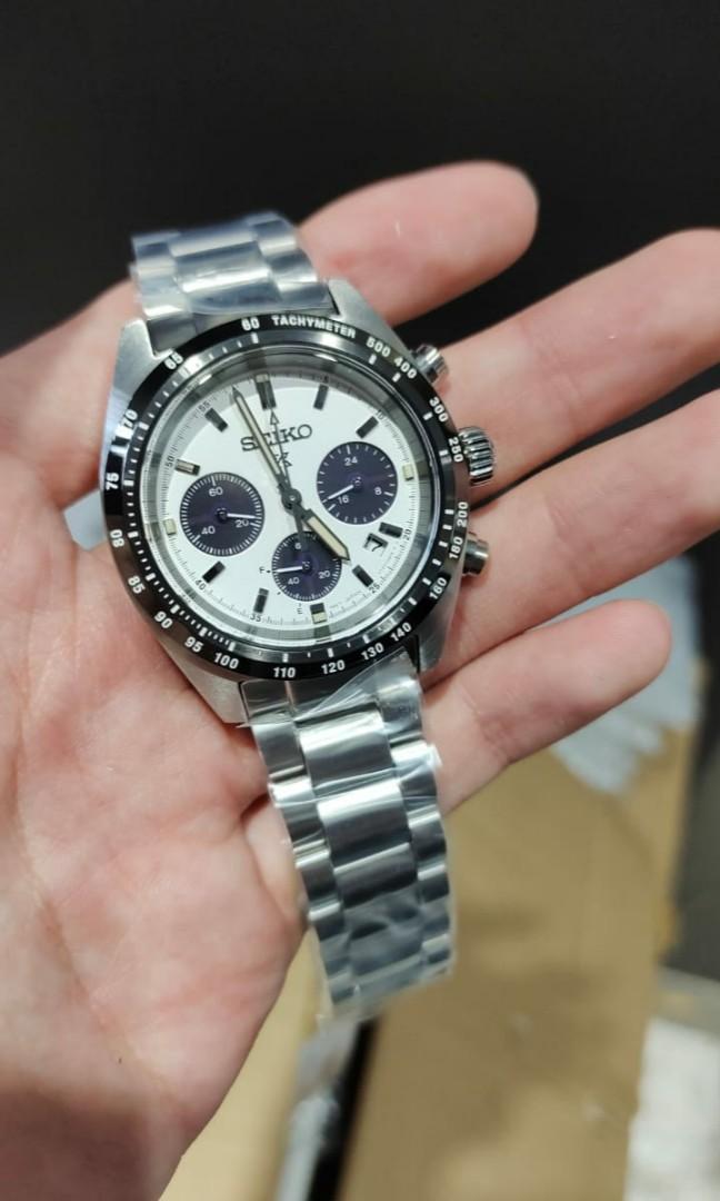 OwnOne: SEIKO SSC813P1 Prospex Speedtimer Chronograph Solar SS Bracelet  White No nego, Men's Fashion, Watches & Accessories, Watches on Carousell